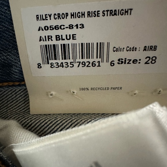 AGOLDE Riley High Rise Straight Crop size 28/25 - Picture 6 of 6